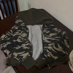 True Religion Olive Green Hoodie Small